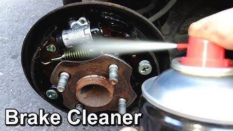Cleaning your Brakes using a Brake and Clutch Cleaning Spray