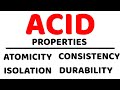 ACID Properties ll DBMS ll Atomicity,Consistency,Isolation,Durability Explained in Hindi