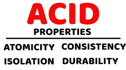 ACID Properties ll DBMS ll Atomicity,Consistency,Isolation,Durability Explained in Hindi