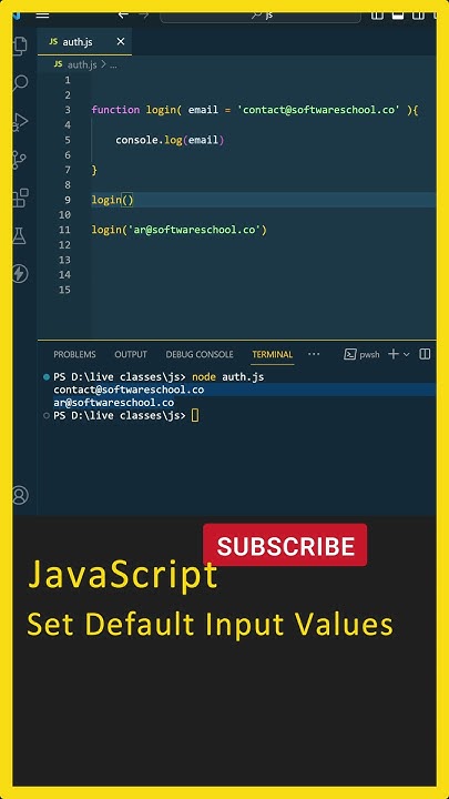 JavaScript Tutorial For Beginners (Set Default Input Values) JavaScript ...