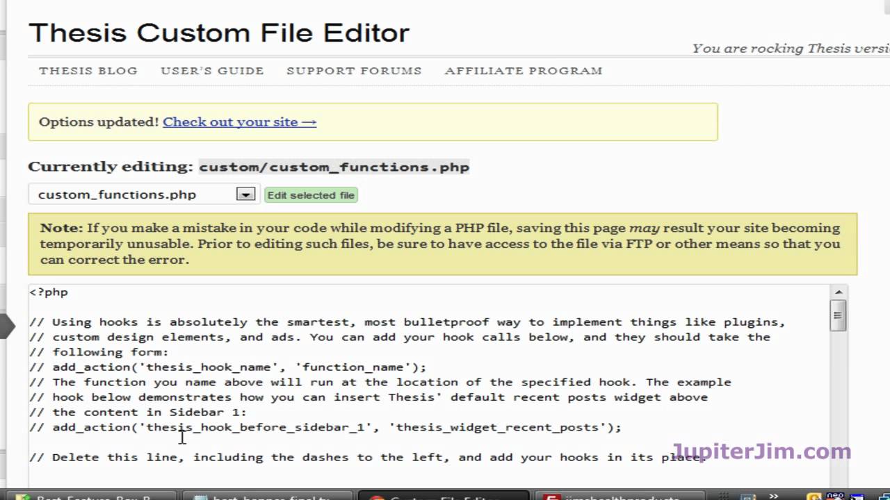 Custom feature box thesis