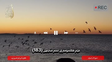 تلاوة خاشعة #سورة_ال عمران بصوت القارئ أبو بكر الشبراوي 🌸🎧📖