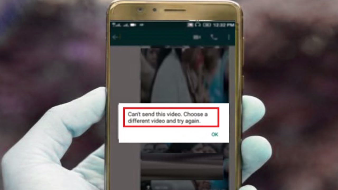 How To Fix Can T Send This Video Choose A Different Video Try