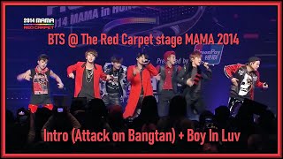 BTS - Intro (Attack on Bangtan)   Boy In Luv @ The Red Carpet stage MAMA 2014 [ENG SUB] [Full HD]