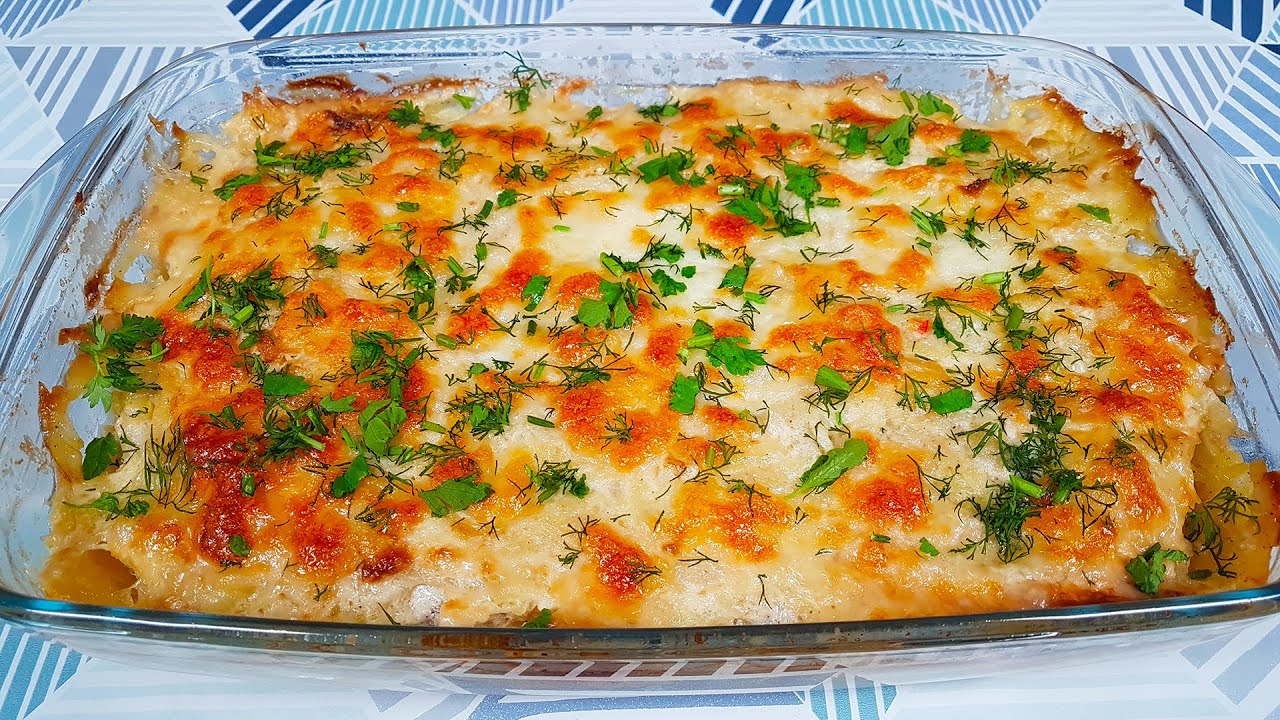 Запеканка из Куриного фарша с Картофелем и Сыром ! Отличная Идея для Обеда или Ужина !