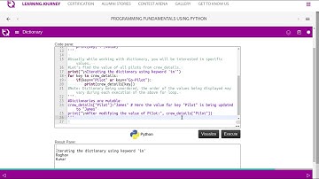 InfyTQ PF Day4 Video 3 Collections Dictionary