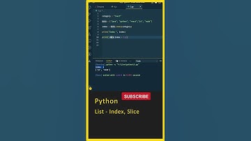 Python Interview Questions, Python Lists (Index, Slice), Python In Telugu, Python For Beginners