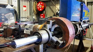 Line Boring and Bore Welding Caterpillar D10 Dozer blade tilt rod | Sir Meccanica WS2