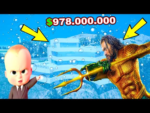 AQUAMAN'E 978 MİLYON DOLARA SU ALTINDA SÜPER VİLLA SATTIM! - GTA 5 BEBEK EMLAKÇI MODU