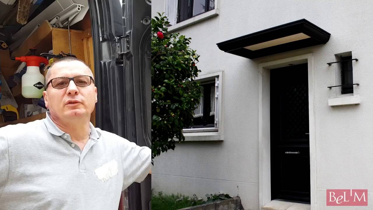 Installation d'une marquise éclairante Bel'M