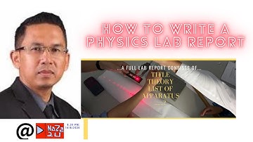 How to write a Physics Lab Report