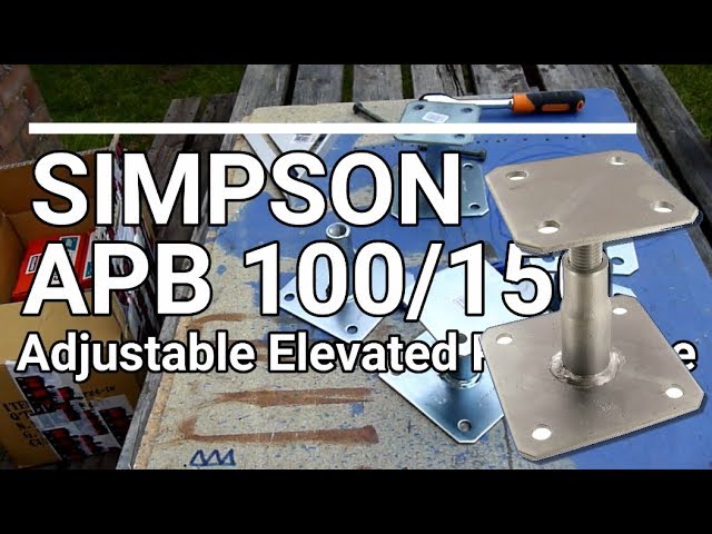 Simpson Strong-tie Apb100/150 Adjustable Elevated Post Base to Concrete X4 for sale online 