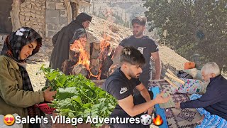 🔥 Rustic Life of Saleh 🌾 | Charcoal Making, Ludo with Dad 🎲 & Garden Herbs 🌿 🔥 screenshot 4