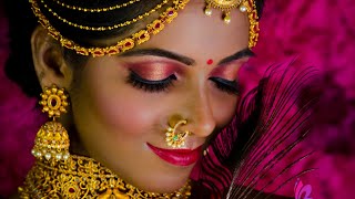 3D cut crease with copper and red shade/ bridal makeup/ southindian makeuplook/ eye makeup