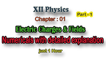 Electric Charges and Fields Numericals | Concept for JEE | NEET | NCERT Physics Class 12 | Tamil