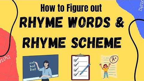 RHYME WORDS | RHYME SCHEME | Creative Explanation | Easy Method