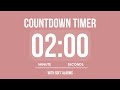 2 MINUTE COUNTDOWN TIMER ⏳ WITH SOFT ALARMS 🌸