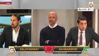 15.Hafta Galatasaray - Akhisar Bld 4-2 Maç Anında Galatasaray Tvde Ler Ve Kırmızı Kartlar