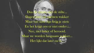 Video thumbnail of "Rob de Nijs - Wat als later nu is Lyrics"