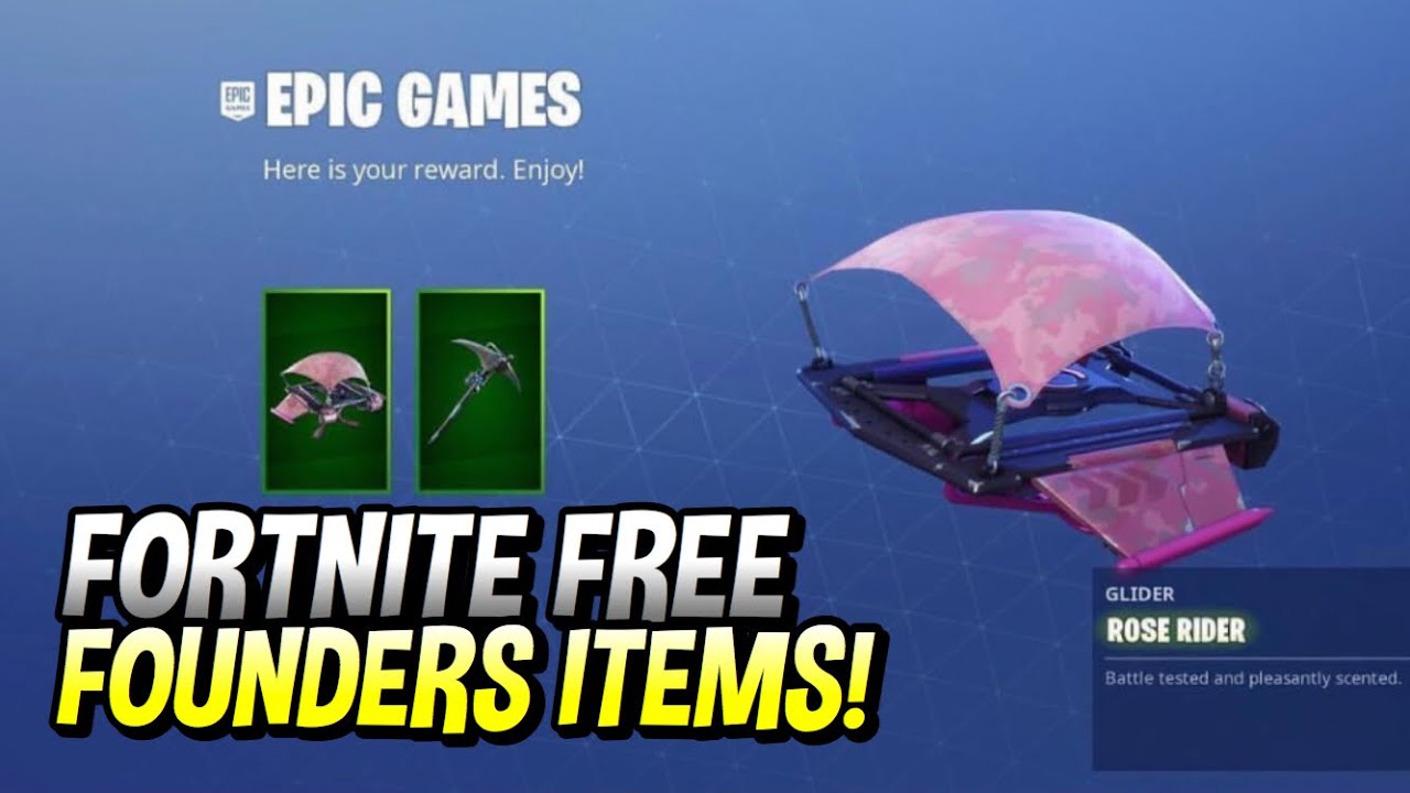 FORTNITE NEW FREE FOUNDERS ITEMS!