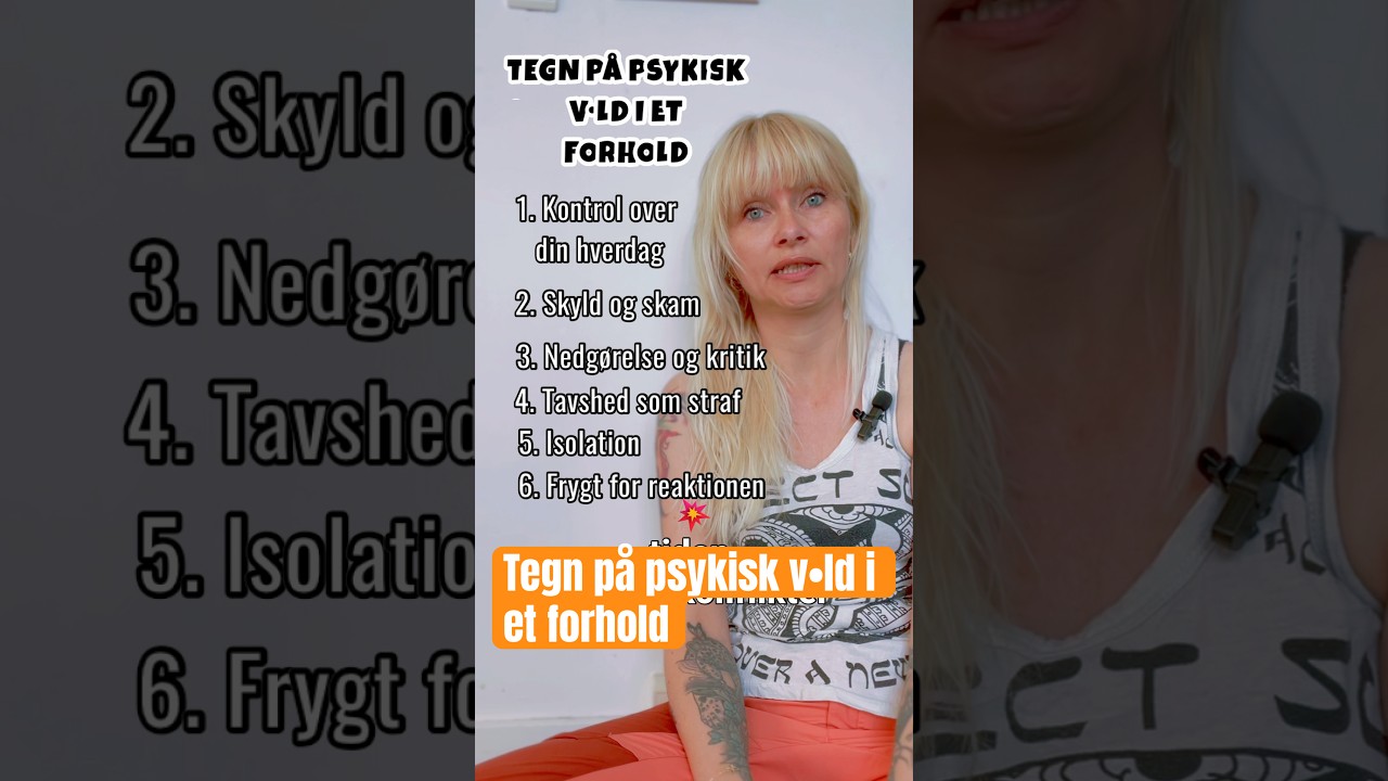 Tegn på psykisk v•ld i et forhold