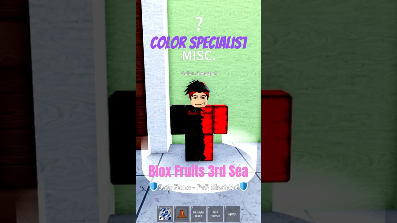 Как найти специалиста по цвету в Blox Fruits 3rd Sea 