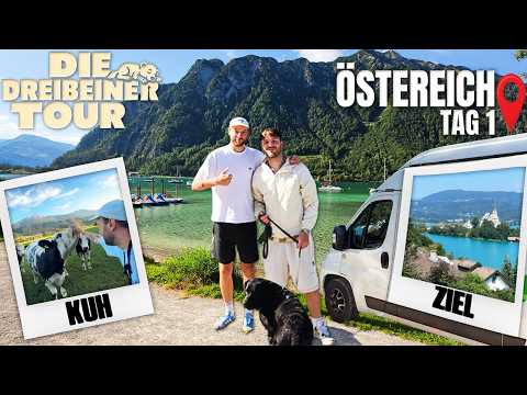 It’s ON! TOTAL CHAOS with ROCKY & LEON, across all of AUSTRIA! | Three-Legged TOUR Day 1