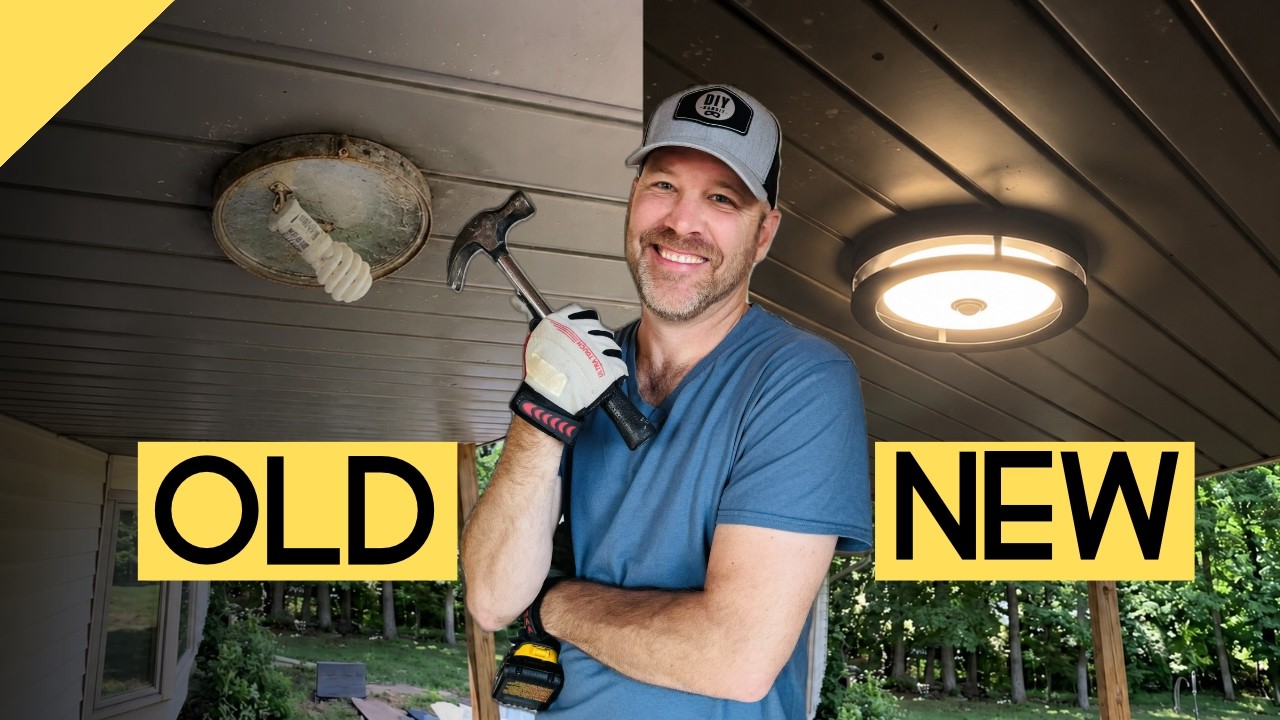 How to Replace an Outdoor Porch Light (Dusk to Dawn LED)