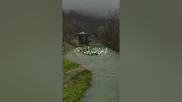 (أفرأيتم الماء الذي تشربون) تلاوة من أروع التلاوات الخاشعة l حالات واتس قرأن كريم