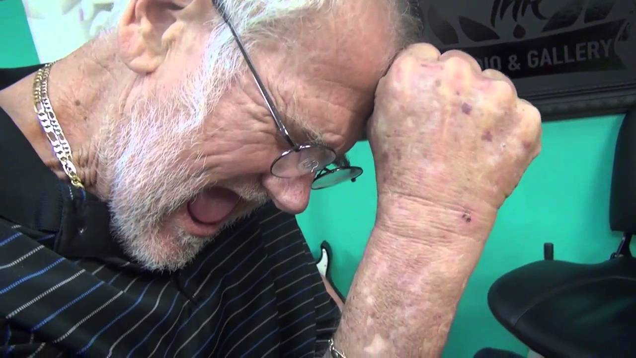 Angry Grandpa Gets a Tattoo - Reverse Helium - YouTube.