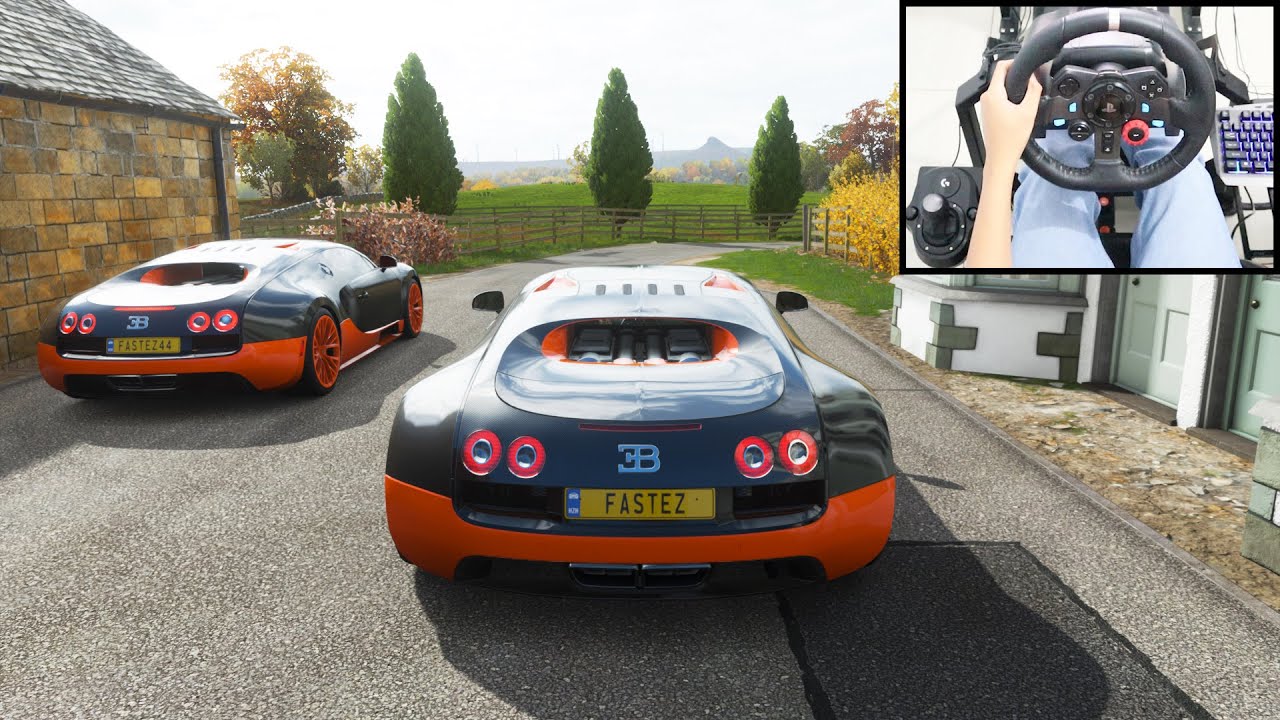 Bugatti Veyron - Forza Horizon 4 Online | Logitech g29 gameplay