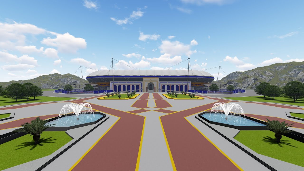 3D model Stade Olympique de Rades - Tunisia VR / AR / low-poly