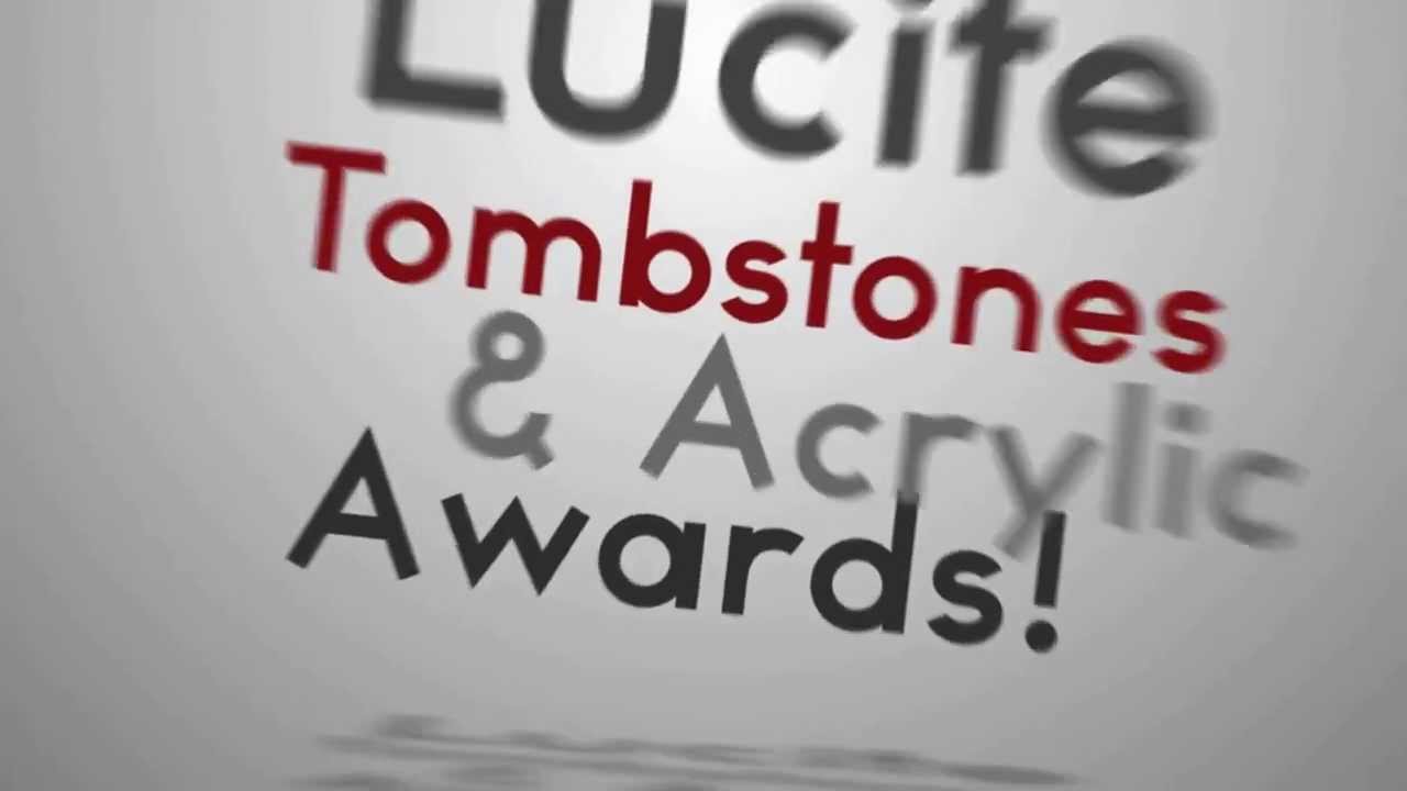 We Manufacture LuciteTombstones, Deal Toys & Acrylic Awards Factory Direct