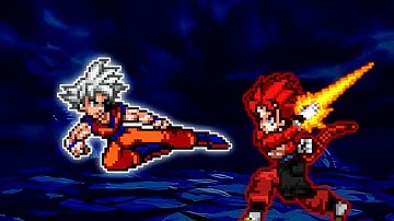 Son Goku V5 RN OP (all form) (New) VS Xeno Vegito SSJ4 V2 OP in #JumpForce #Mugen