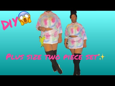 😱i made $15 dress into plus size set| DIY