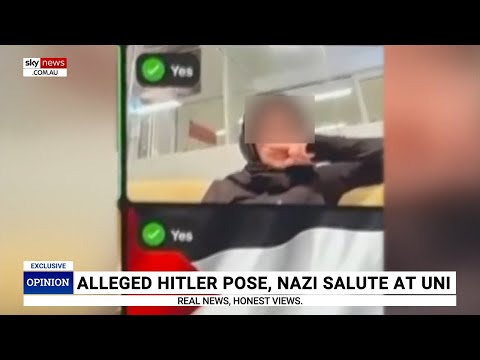 Pro-Palestine uni students caught doing Nazi salute on Zoom call