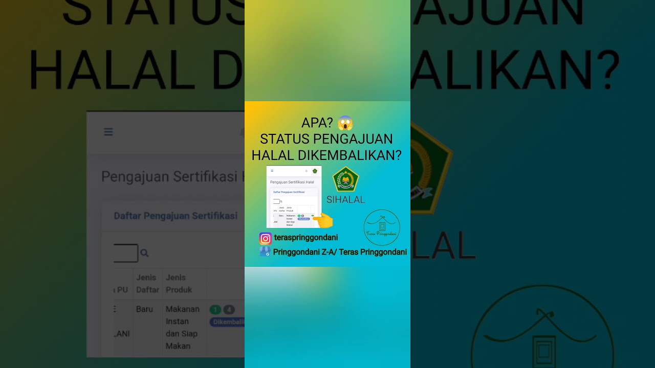 Tutorial Pengisian SIHalal bagi Pelaku Usaha | Sertifikasi Halal Gratis