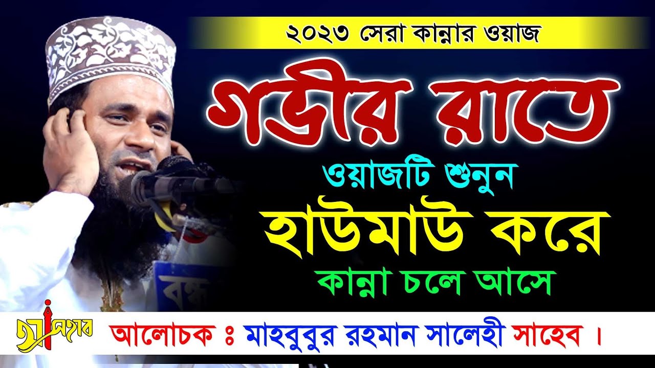 বাংলা ওয়াজ ২০২৩ || New Bangla waz 2023 || মাওলানা মাহবুবুর রহমান সালেহী || ওয়াজ ২০২৩