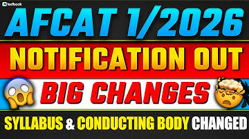 SHOCKING CHANGES 🤯 IN AFCAT 1 2026 NOTIFICATION 🔥 SYLLABUS, ELIGIBILITY, EXAM PATTERN