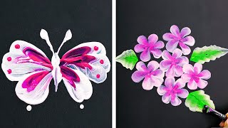 SIMPLE DRAWING TECHNIQUES FOR YOUE PLEASURE || STROKE PAINTING IDEAS