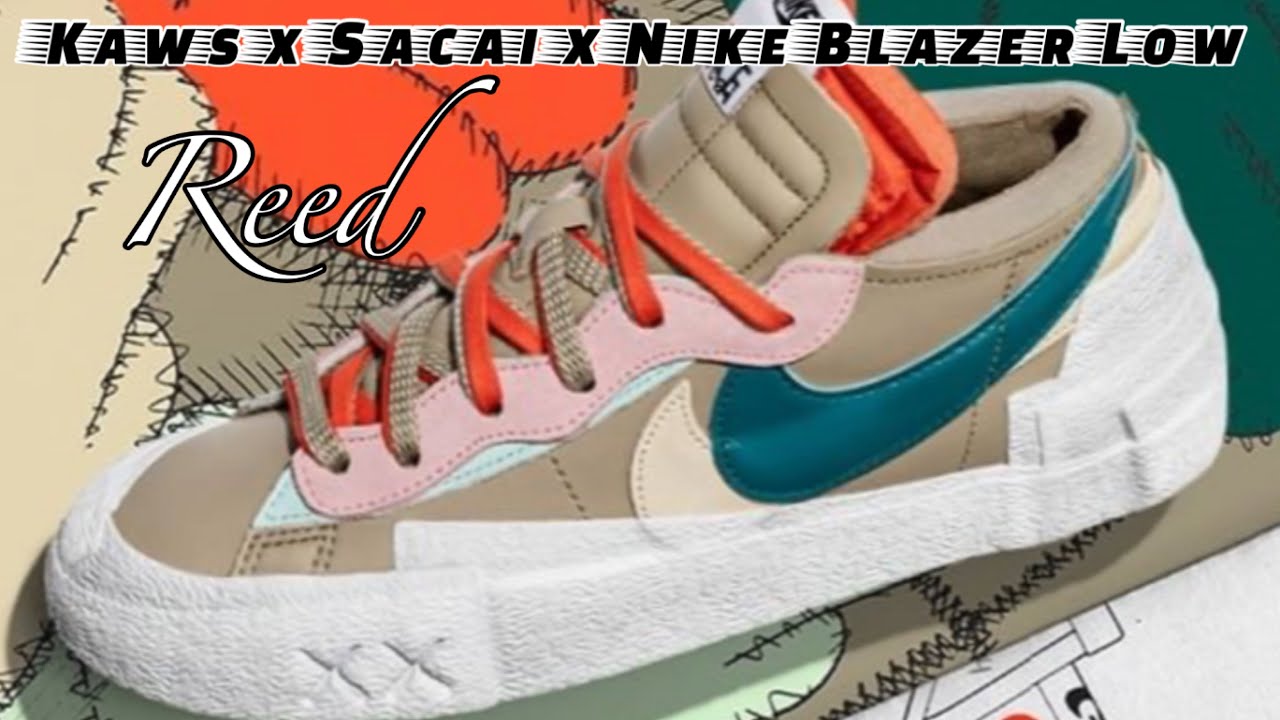 Kaws x Sacai x Nike Blazer Low REED