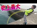 史上最大のパニック!!【堤防の巨大魚】