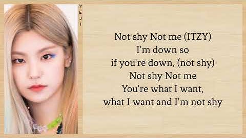 ITZY - NOT SHY (English Version) // Easy Lyrics