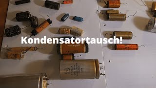 Kondensatoren tauschen beim Röhrenradio Welche Kondensatoren soll man tauschen? Radio Reparatur