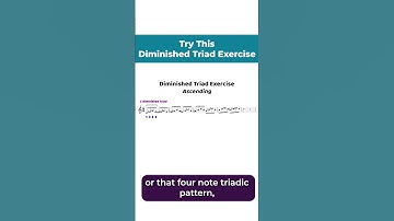 Diminished Triad Exercise For Ultimate Technique #shorts