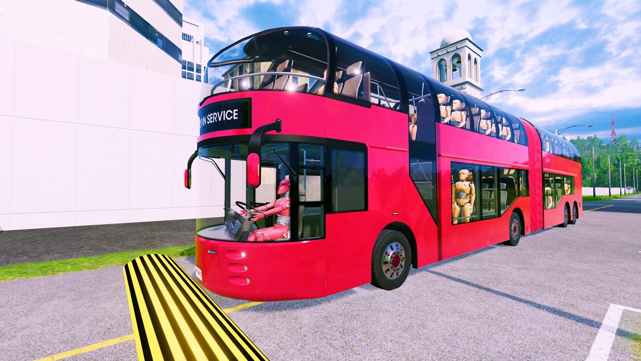Bus Vs Massive Speed Bumps #8 - BeamNG.Drive