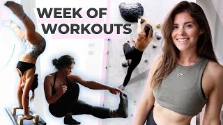 A Week of Workouts // Calisthenics, Bouldering & My Training - Workout Inspiration - Lucy Lismore