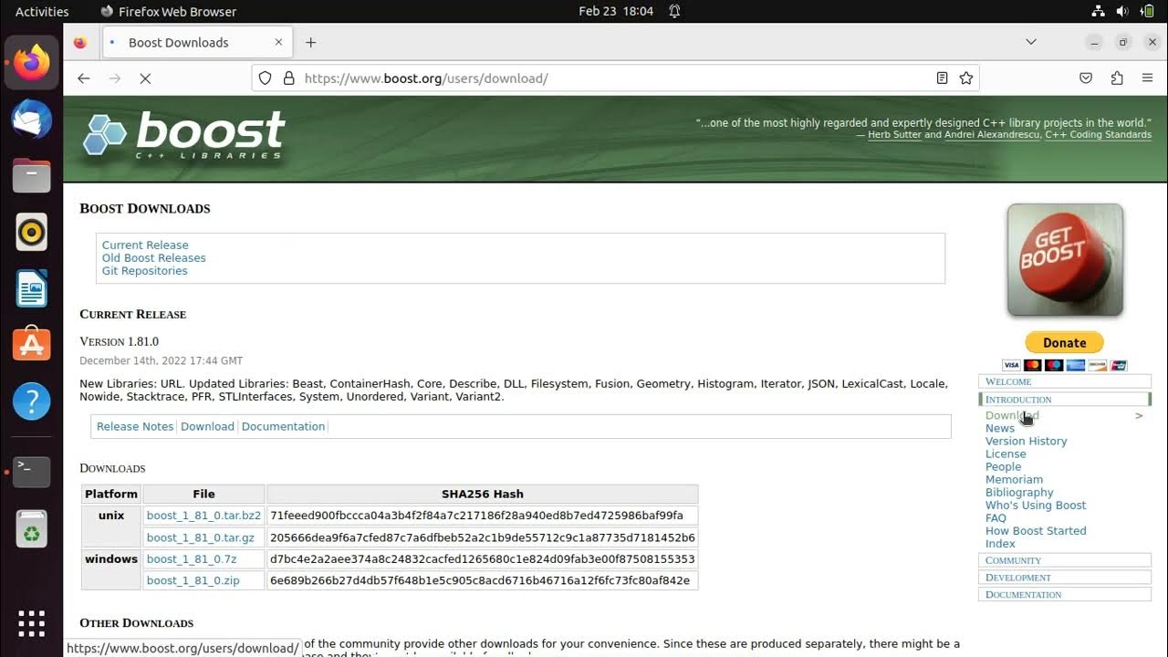 How to Install the Boost C++ on Ubuntu 22.04 YouTube