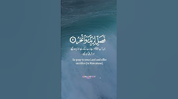 سورة الكوثر #HolyQuran #QuranVerses