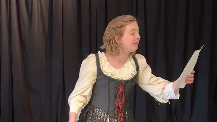 Ayla Philpot performs Constance's speech from Act ...